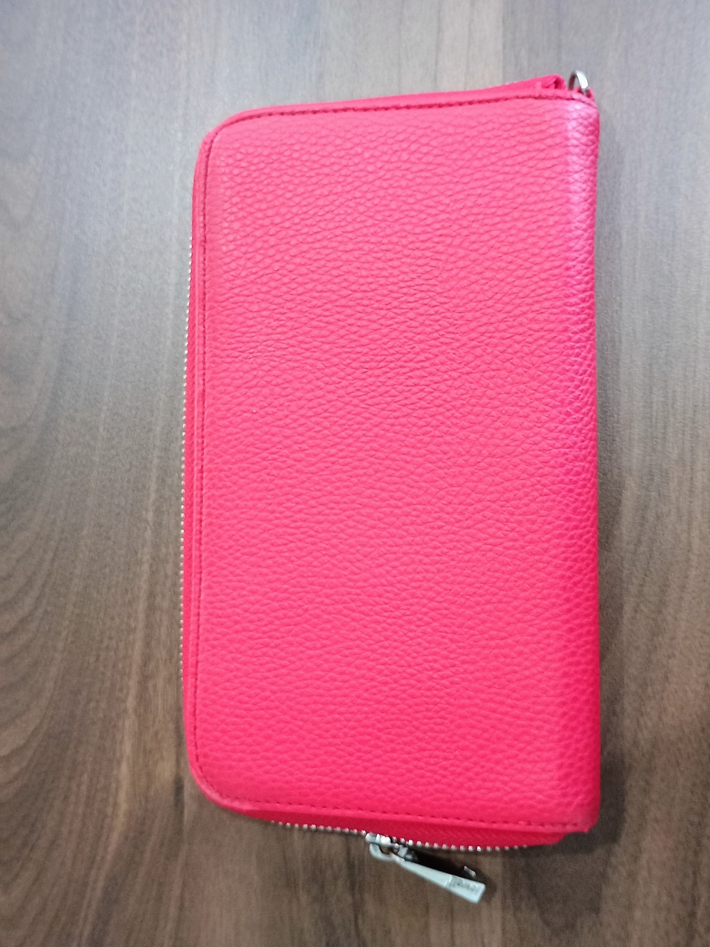Hot Pink Zip-Around Wallet Case -